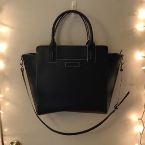 Vera Bradley Faux Leather tote. Navy Blue.